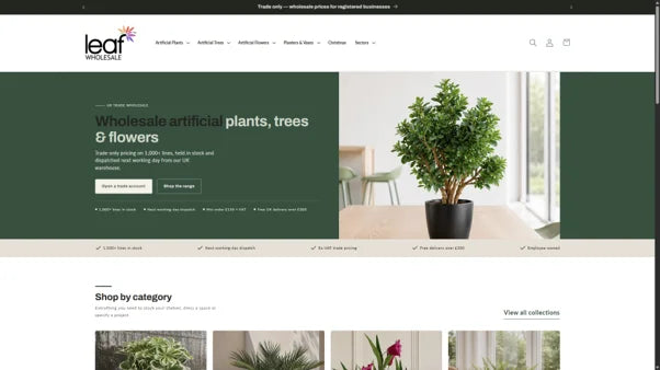 Leaf Design Wholesale storefront